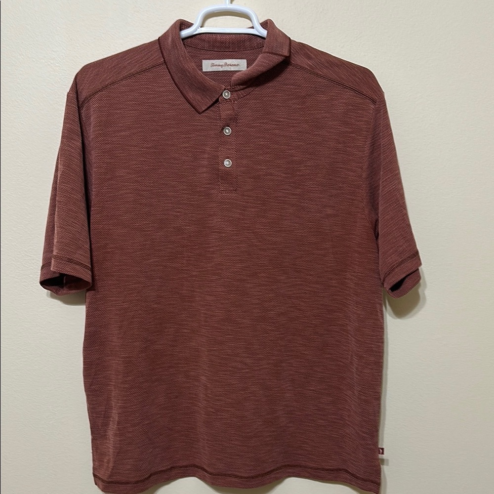 Tommy Bahama Brown Polo Shirt Casual‎ Comfort